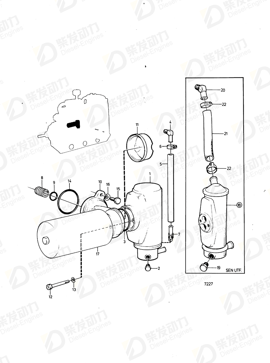 VOLVO Oil Cooler 4804681 Drawing